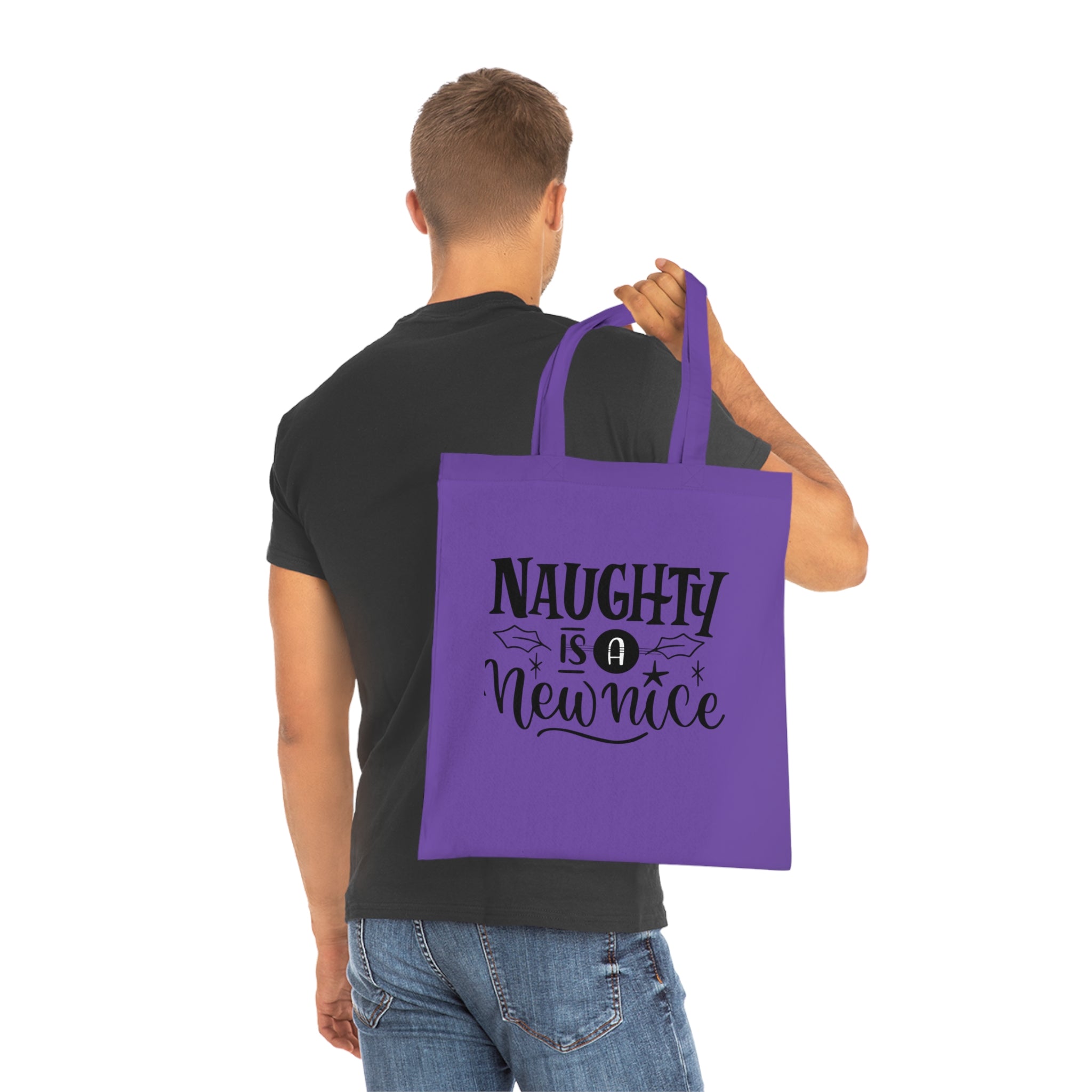 Naughty Is A New Nice Cotton Tote — Funny Holiday Gift Bag