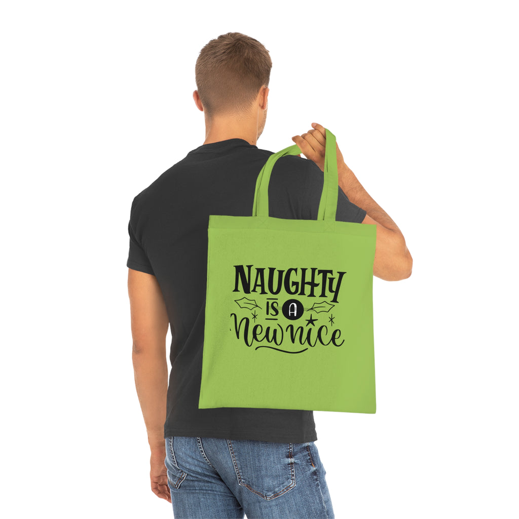 Naughty Is A New Nice Cotton Tote — Funny Holiday Gift Bag