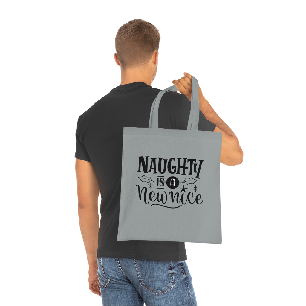 Naughty Is A New Nice Cotton Tote — Funny Holiday Gift Bag
